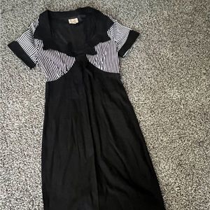 NWOT Lindy Bop Black And White Retro Dress